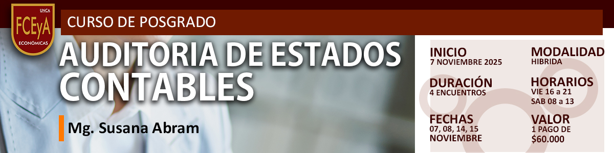 Curso Posgrado Auditoria de Estados Contables
